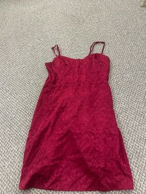 Princess Polly Burgundy Lace Slip Dress